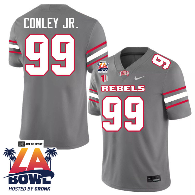 Keith Conley Jr. LA Bowl Jersey,UNLV Rebels 2024 LA Bowl Jersey-Grey